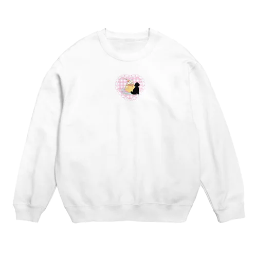 amour de poodle🐩 Crew Neck Sweatshirt