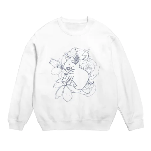 左向きタトゥー Crew Neck Sweatshirt