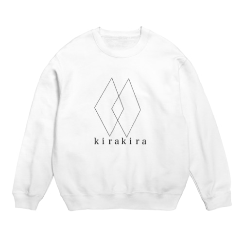 kirakira 白 Crew Neck Sweatshirt