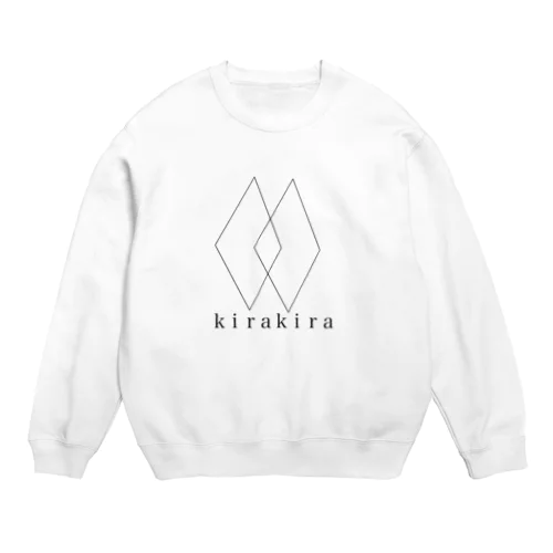 kirakira 白 Crew Neck Sweatshirt