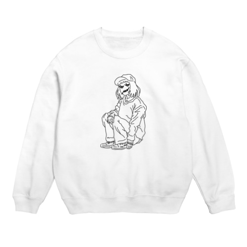 TOKYO_ghost_01 Crew Neck Sweatshirt