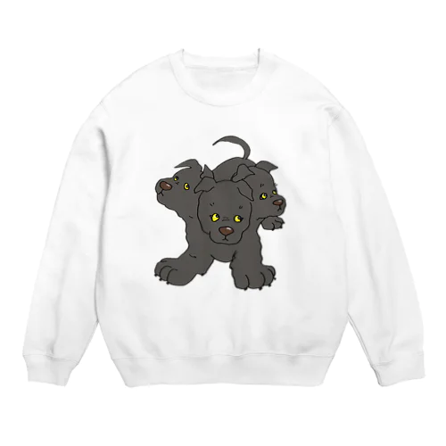 地獄の幼犬ケルベロス Crew Neck Sweatshirt