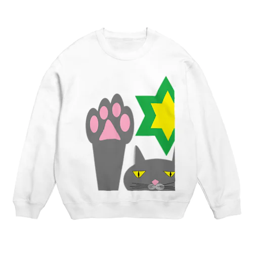 猫のあいさつ Crew Neck Sweatshirt