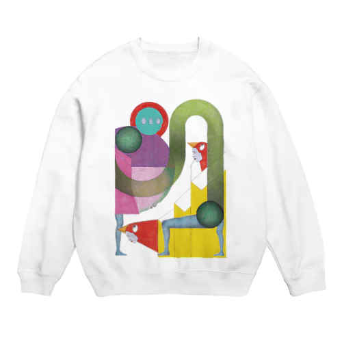 柔軟な鳥人 Crew Neck Sweatshirt