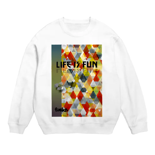 LIFE IS FUN earth Crew Neck Sweatshirt