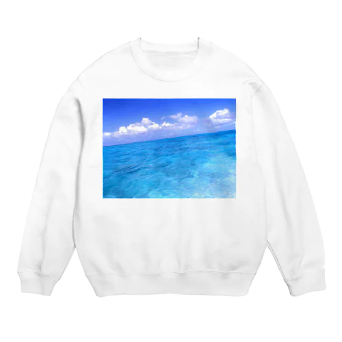 果てしない海の色 Crew Neck Sweatshirt