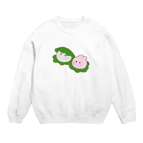 もちうさぎ Crew Neck Sweatshirt