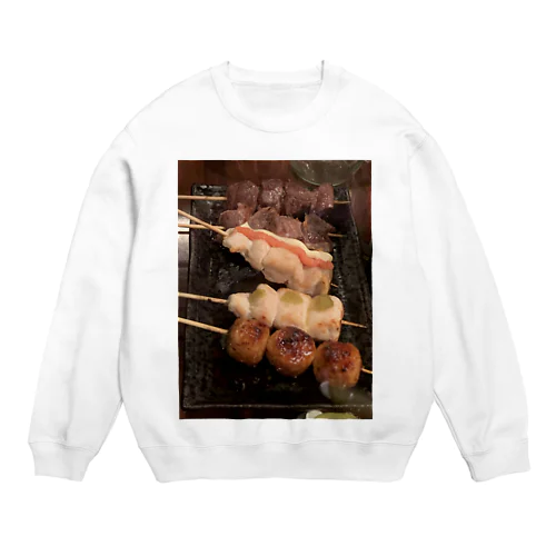 かわいい焼き鳥！ Crew Neck Sweatshirt