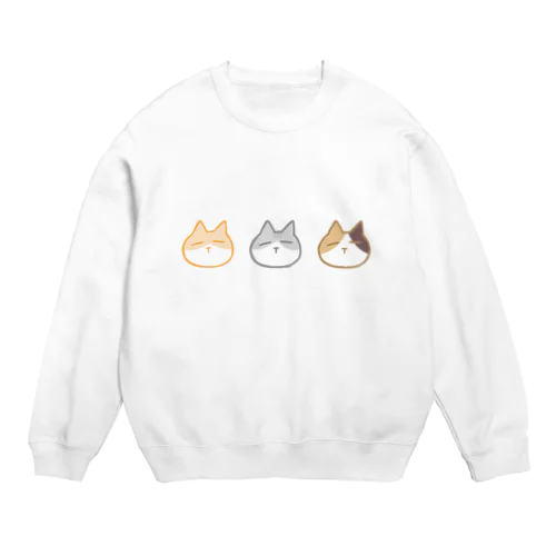 動物シリーズ　ねこ Crew Neck Sweatshirt