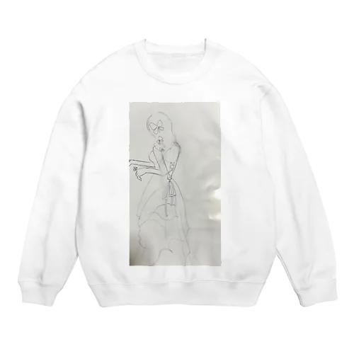 ドレス 、後ろ姿 Crew Neck Sweatshirt