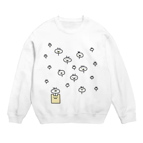 2Dうさぎ わたげ Crew Neck Sweatshirt