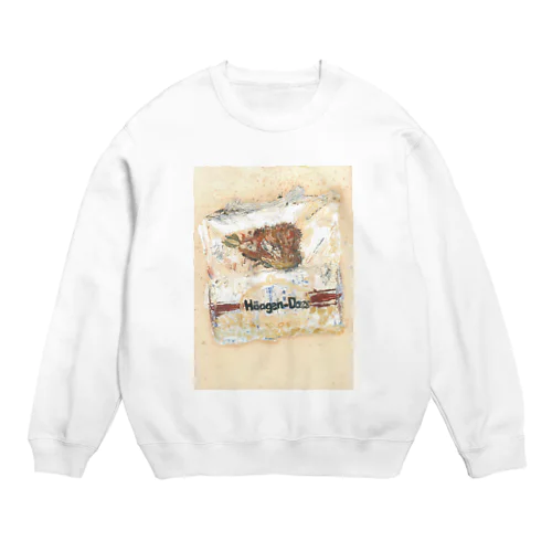 アジフライ　オン・ザ　ハーゲンダッツ Crew Neck Sweatshirt