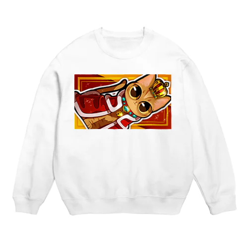 茶トラの王子さま Crew Neck Sweatshirt