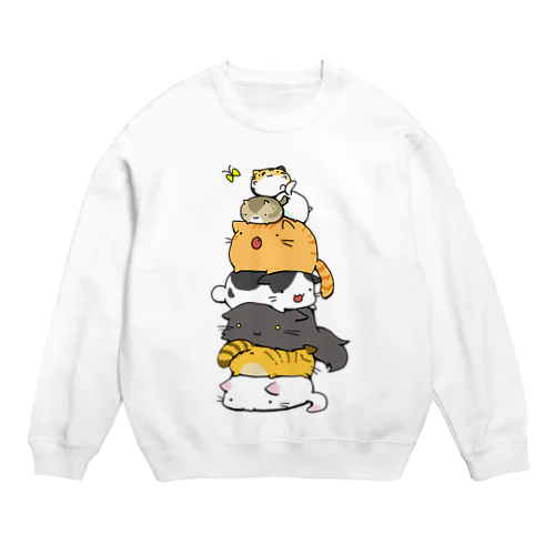 ねこたわー Crew Neck Sweatshirt