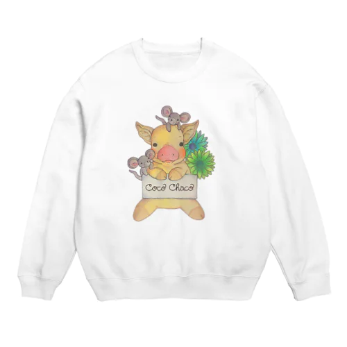 chaco 先生　なかよしピギー＆マウチュー Crew Neck Sweatshirt