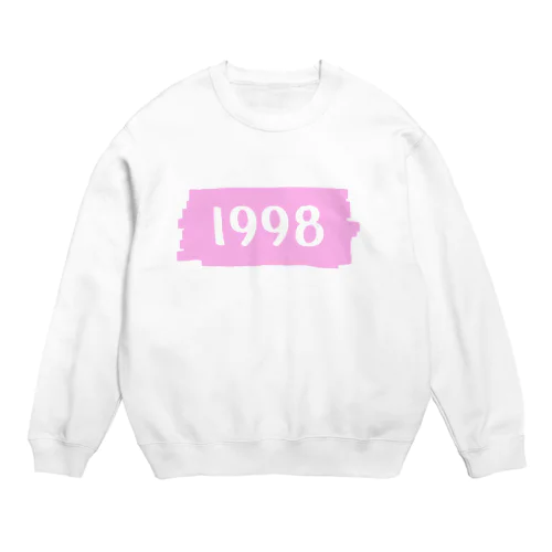 1998 ピンク Crew Neck Sweatshirt