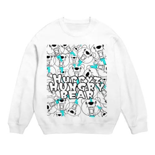 Hurryz HUNGRY BEAR たくさんシリーズ Crew Neck Sweatshirt