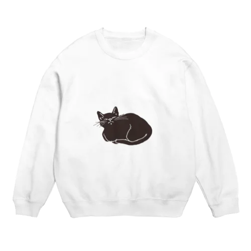 ねおきねこ Crew Neck Sweatshirt