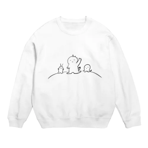 ワンダラー王子のニコニコちゃん Crew Neck Sweatshirt