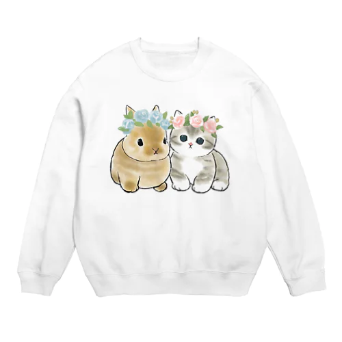 うさにゃん Crew Neck Sweatshirt