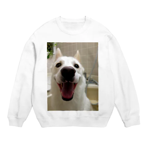 飼ってる雑種犬のスウェット Crew Neck Sweatshirt