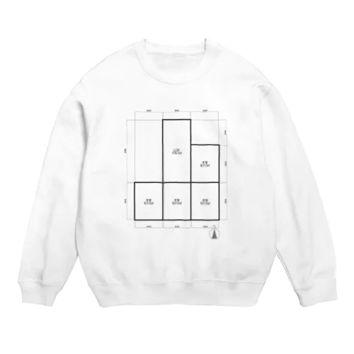 間取り図 Crew Neck Sweatshirt