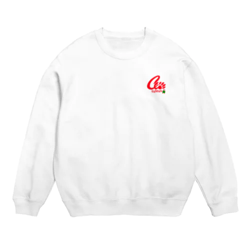 クスクスロゴ　バンダ Crew Neck Sweatshirt