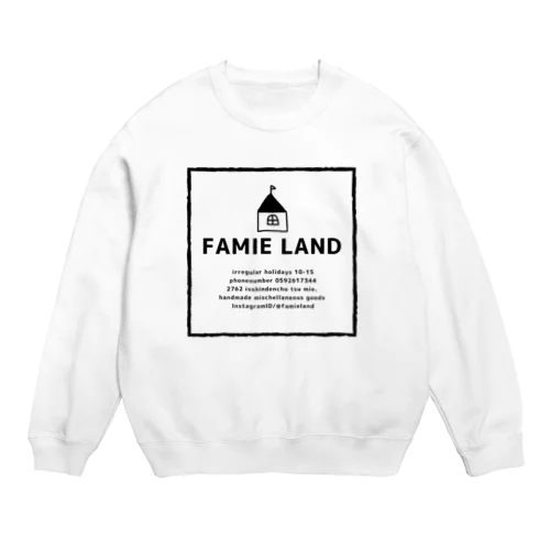 □FAMIE LAND□ Crew Neck Sweatshirt