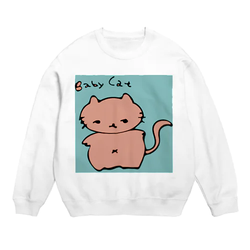 Babycat(ぴんくおれんじ) Crew Neck Sweatshirt