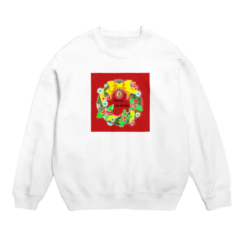 クリスマスリース🎄 Crew Neck Sweatshirt