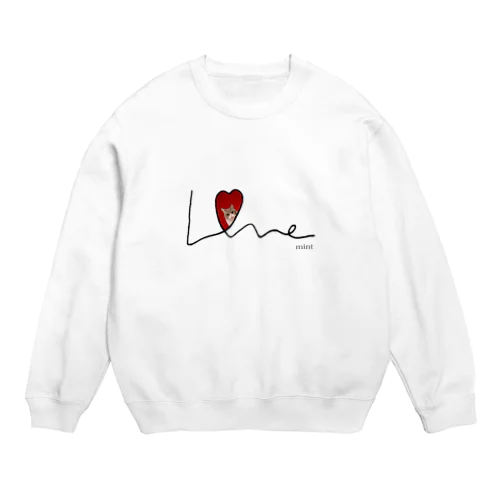 love♡みんシリーズ Crew Neck Sweatshirt