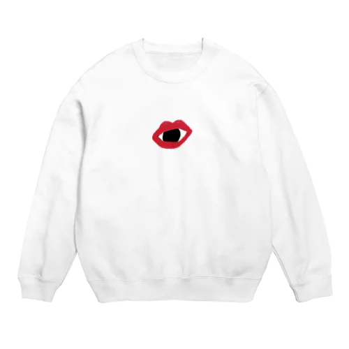 お口の中からこんにちわ Crew Neck Sweatshirt