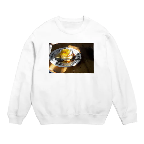 カフェのプリン Crew Neck Sweatshirt