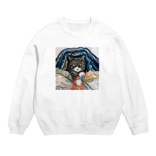 いたずら こねこ Crew Neck Sweatshirt