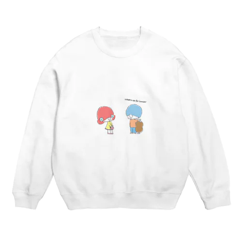 はなちゃんとにくやま君 Crew Neck Sweatshirt