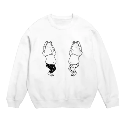 脱げない猫 Crew Neck Sweatshirt