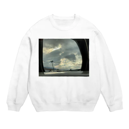 Sunset over the Mirror Crew Neck Sweatshirt