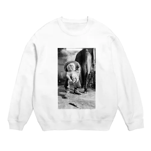 装蹄師 馬 Crew Neck Sweatshirt