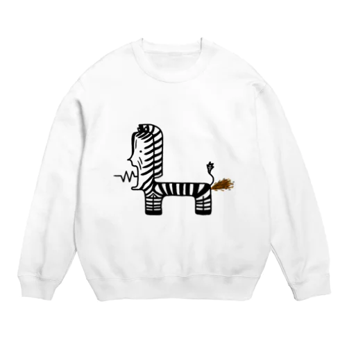 だっぷんフレンズ　しまうまさん（シマウマ） Crew Neck Sweatshirt