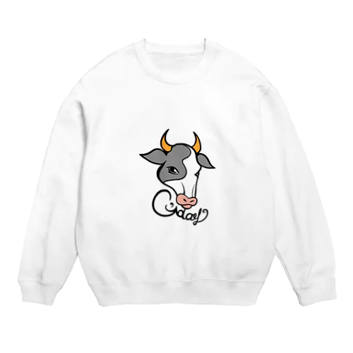 グッデイカウ Crew Neck Sweatshirt