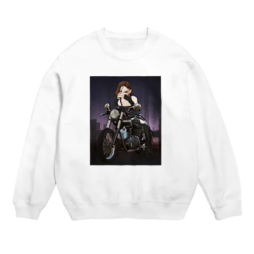 Cool woman Crew Neck Sweatshirt