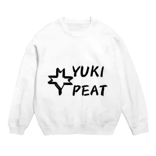 YUKI PEATロゴシリーズ透過 Crew Neck Sweatshirt