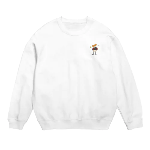 アコーディオンのエリンギ君 Crew Neck Sweatshirt