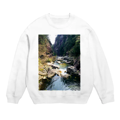 Rivers and waterfalls of nature Crew Neck Sweatshirt