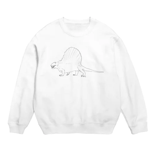 恐竜じゃない（ディメトロドン） Crew Neck Sweatshirt