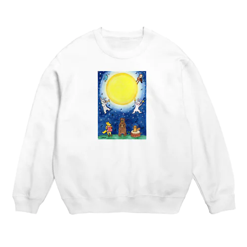 「月夜の音楽会」 Crew Neck Sweatshirt