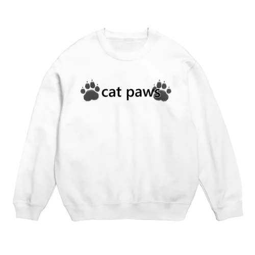 cat paws Crew Neck Sweatshirt