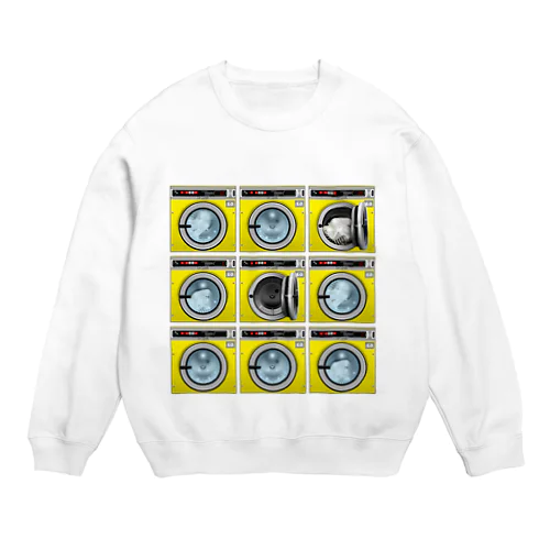 コインランドリー Coin laundry【３×３】 Crew Neck Sweatshirt