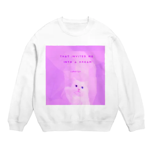 dreamy cat Crew Neck Sweatshirt