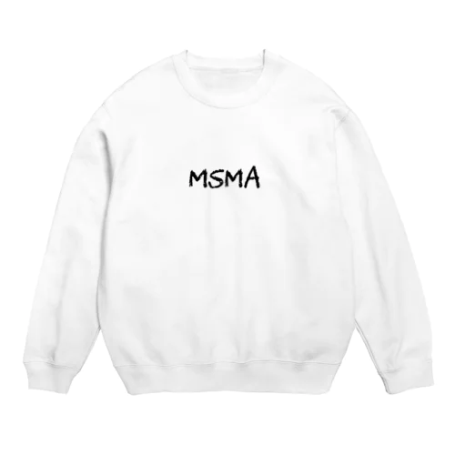 MSMA（むずま）シンプルデザイン Crew Neck Sweatshirt